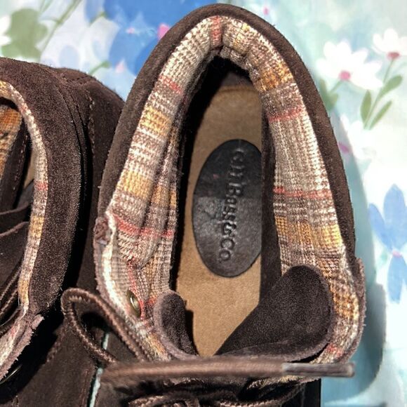 Bass Suede Riely Soft Hiking Lace Up Hiking Boots - Picture 3 of 10